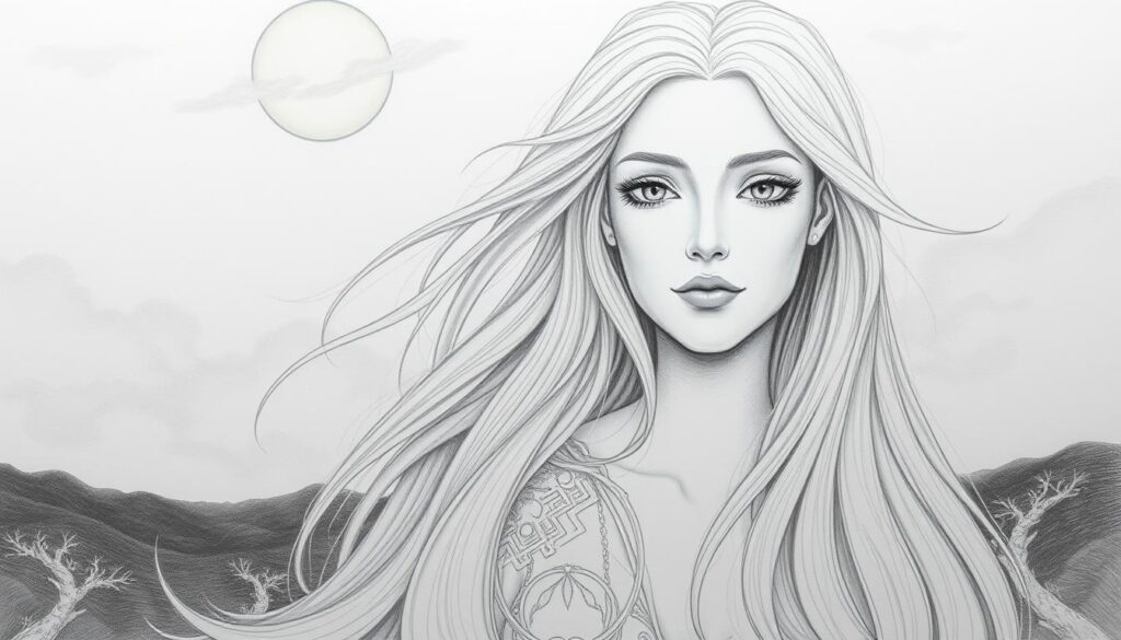 Seelenpartner Zeichnung